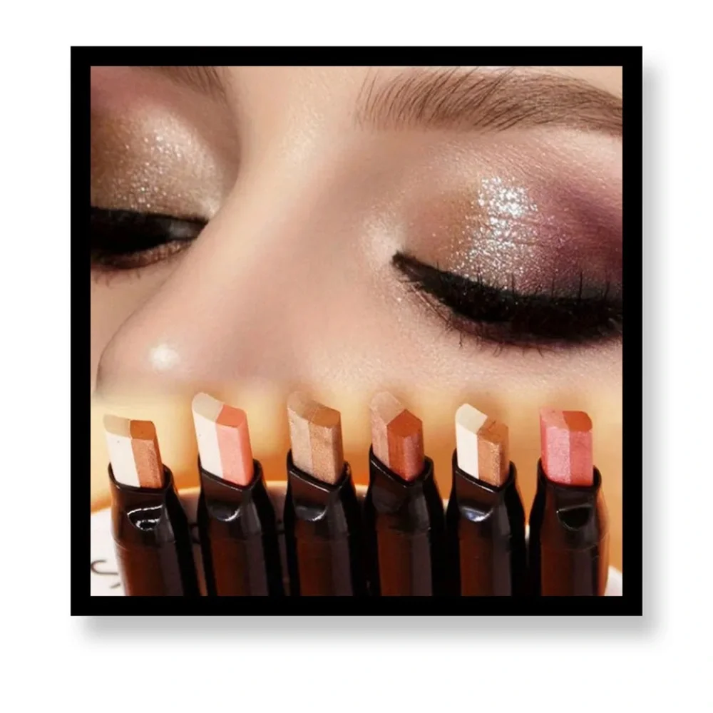 Waterproof 2 in 1 Eye Makeup Eye shadow Stick Pencil